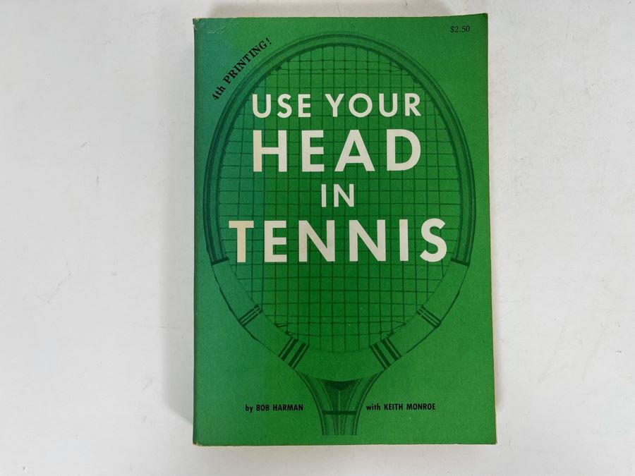 Signed 1950 Book Use Your Head In Tennis By Bob Harman Signed By Bob Harman [Photo 2]
