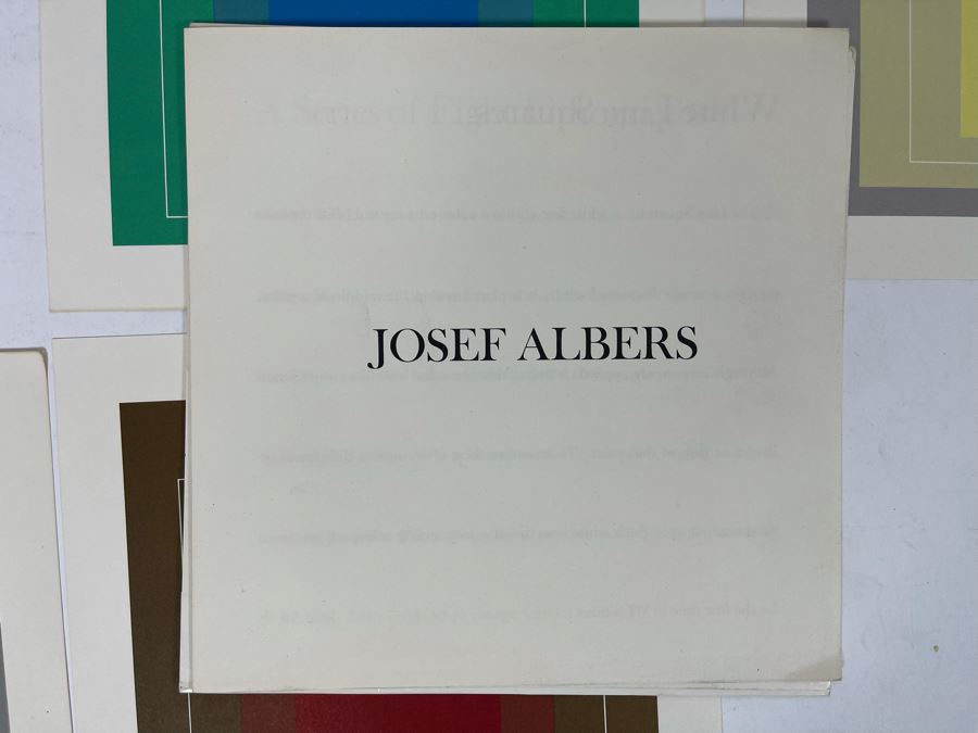 Original 1960s Product Catalog Brochure For Josef Albers White Line Squares Eight Lithographs Gemini G.E.L. LA Gallery With Artwork Samples [Photo 4]