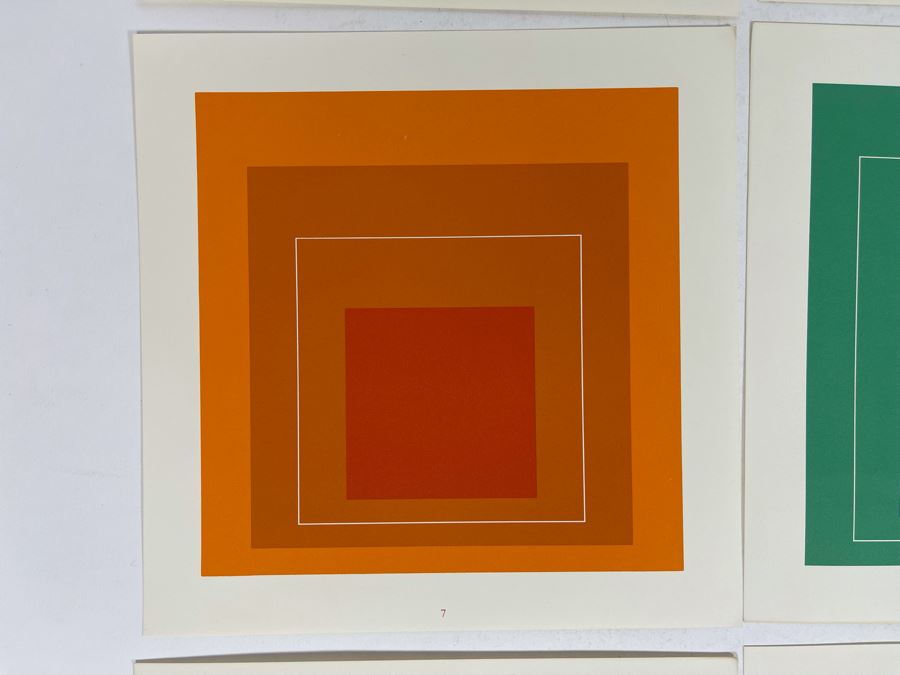 Original 1960s Product Catalog Brochure For Josef Albers White Line Squares Eight Lithographs Gemini G.E.L. LA Gallery With Artwork Samples [Photo 3]