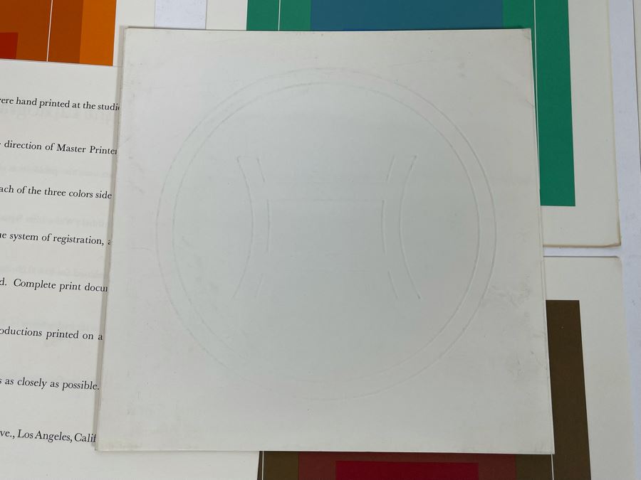 Original 1960s Product Catalog Brochure For Josef Albers White Line Squares Eight Lithographs Gemini G.E.L. LA Gallery With Artwork Samples [Photo 8]