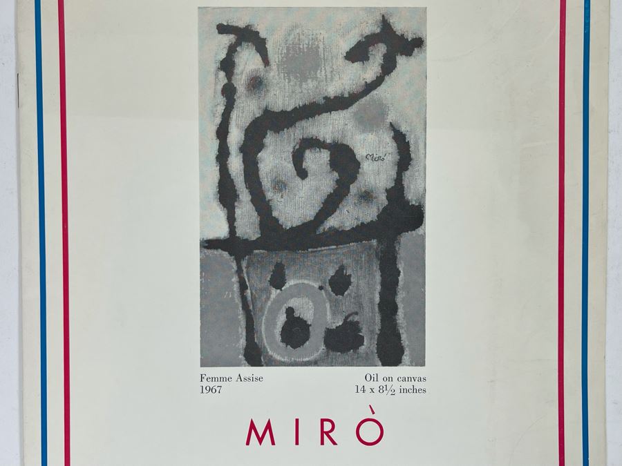 Original 1967 Joan Miro Gallery Exhibit Brochure From Edgardo Acosta Gallery, Ltd Bevery Hills CA [Photo 2]