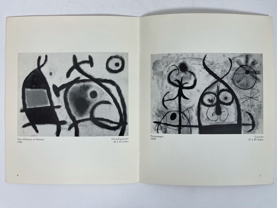 Original 1967 Joan Miro Gallery Exhibit Brochure From Edgardo Acosta Gallery, Ltd Bevery Hills CA [Photo 9]