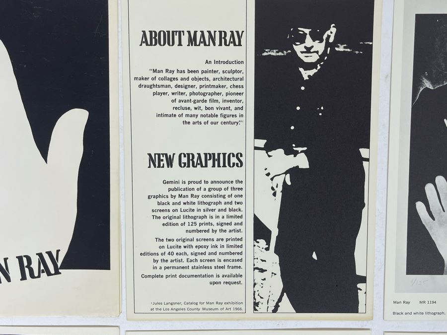 Original 1960s Product Catalog Brochure For Man Ray New Graphics Gemini G.E.L. LA Gallery With Artwork Samples [Photo 5]