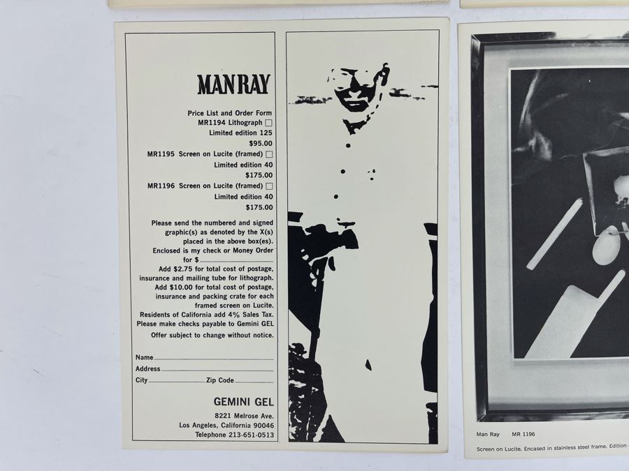 Original 1960s Product Catalog Brochure For Man Ray New Graphics Gemini G.E.L. LA Gallery With Artwork Samples [Photo 11]