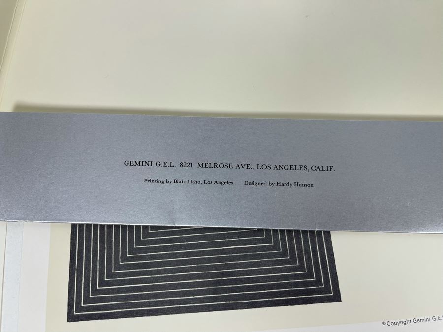 Original 1960s Product Catalog Brochure For Frank Stella Star Of Persia I & II Black Series I Gemini G.E.L. LA Gallery With Artwork Samples [Photo 13]