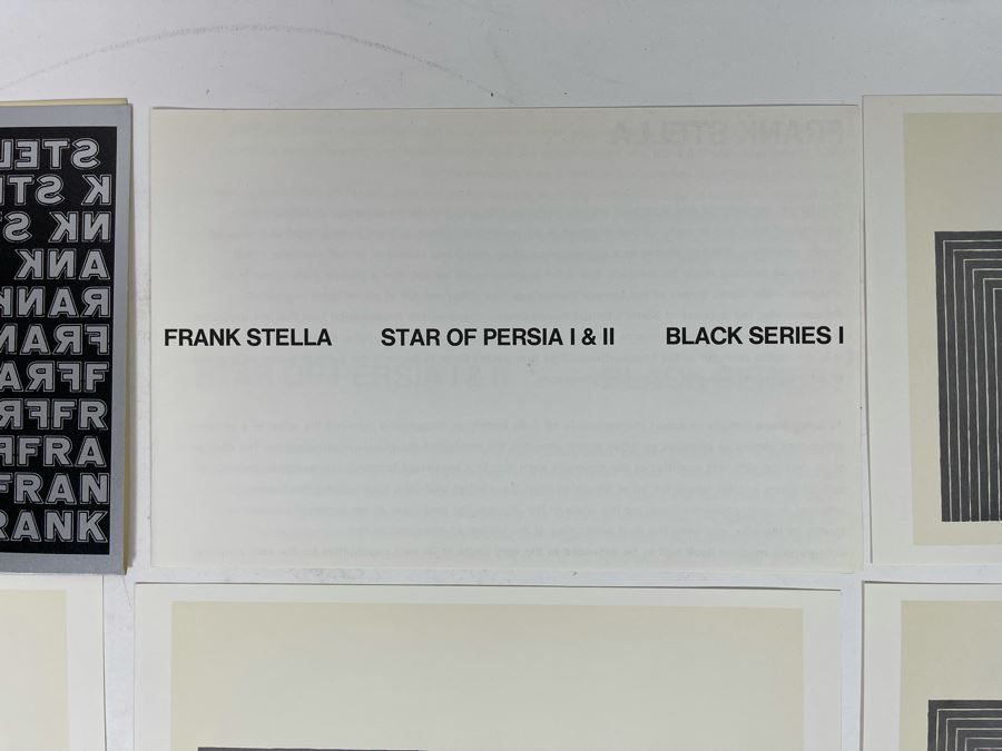 Original 1960s Product Catalog Brochure For Frank Stella Star Of Persia I & II Black Series I Gemini G.E.L. LA Gallery With Artwork Samples [Photo 4]