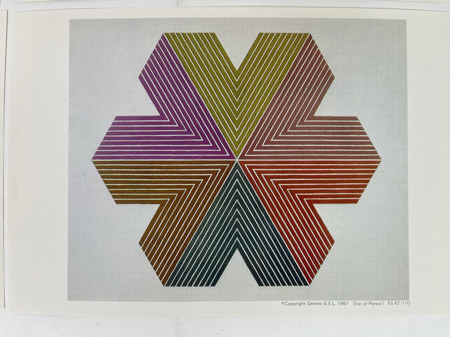 Original 1960s Product Catalog Brochure For Frank Stella Star Of Persia I & II Black Series I Gemini G.E.L. LA Gallery With Artwork Samples [Photo 8]