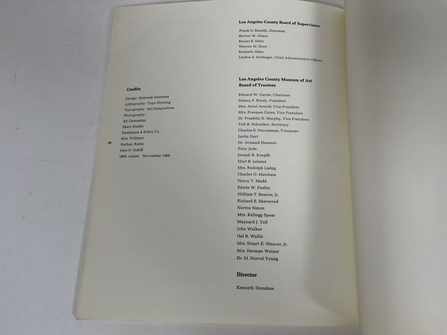 Original 1968 H.C. Westermann Exhibition Catalog Brochure From The Los Angeles County Museum Of Art [Photo 20]