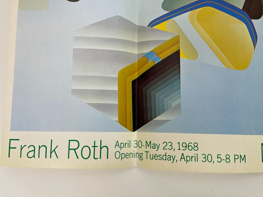 Original 1968 Frank Roth Gallery Exhibition Poster From Martha Jackson Gallery NY 29 X 22 [Photo 3]