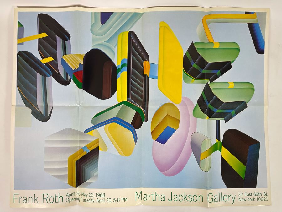 Original 1968 Frank Roth Gallery Exhibition Poster From Martha Jackson Gallery NY 29 X 22 [Photo 2]