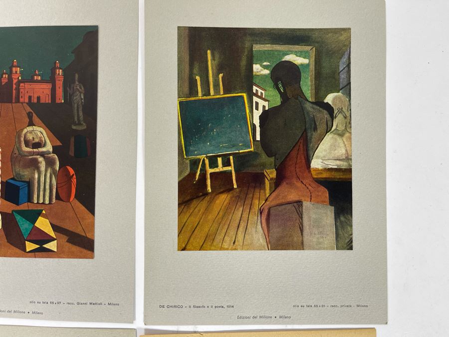 1951 De Chirico Sei Tavolea A Colori Edizioni Del Milione Italy [Photo 8]