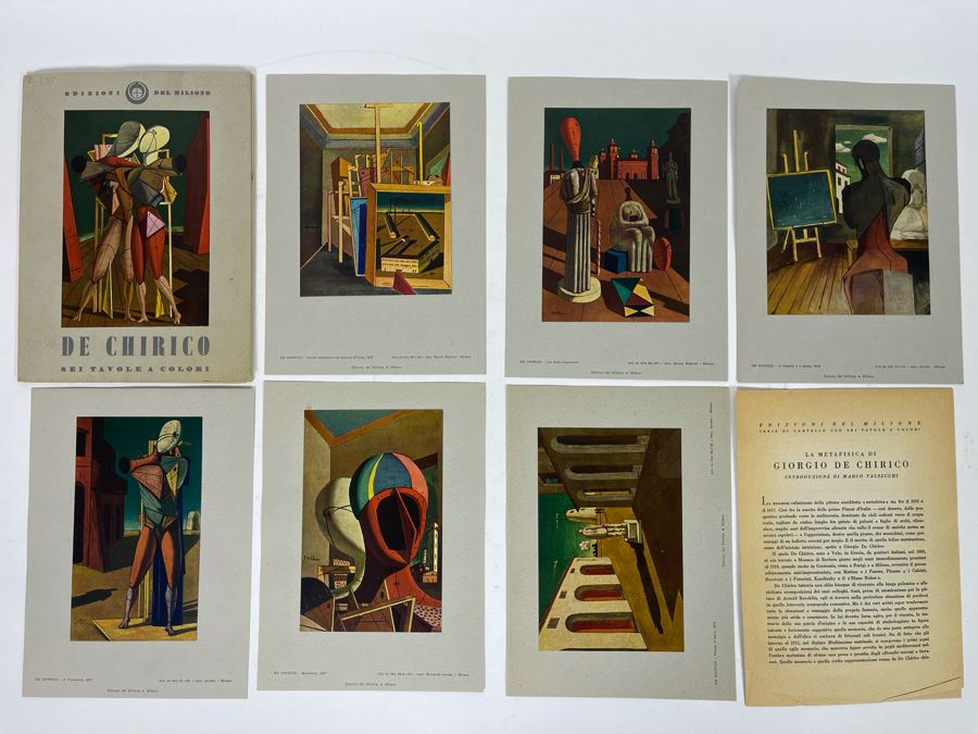 1951 De Chirico Sei Tavolea A Colori Edizioni Del Milione Italy [Photo 2]