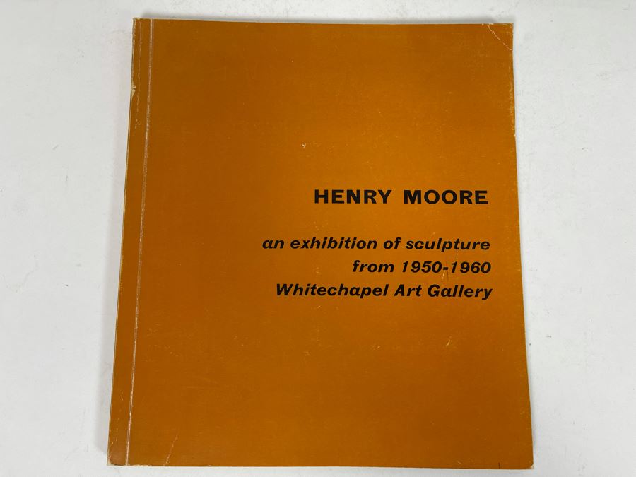 Original 1960 Henry Moore Exhibition Catalog Book Of Sculpture From Whitechapel Art Gallery