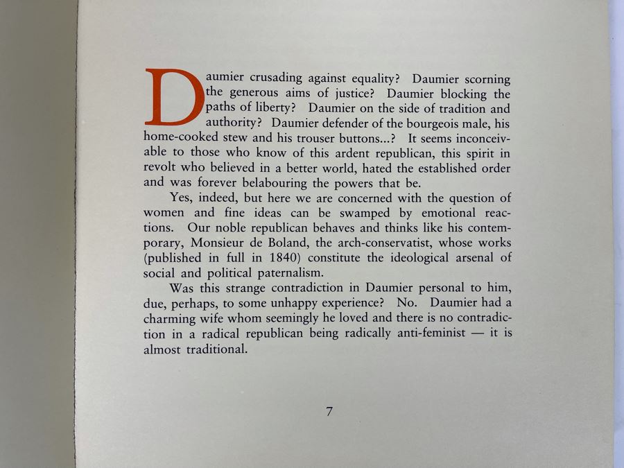 1974 Book Lib Women Bluestockings And Socialist Women Daumier By Leon Amiel Publisher Paris France Editions Andre Sauret The Lithographs of Honore Daumier [Photo 5]