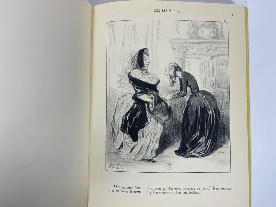 1974 Book Lib Women Bluestockings And Socialist Women Daumier By Leon Amiel Publisher Paris France Editions Andre Sauret The Lithographs of Honore Daumier [Photo 8]