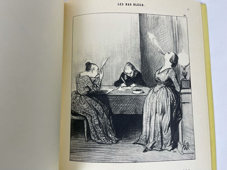 1974 Book Lib Women Bluestockings And Socialist Women Daumier By Leon Amiel Publisher Paris France Editions Andre Sauret The Lithographs of Honore Daumier [Photo 12]