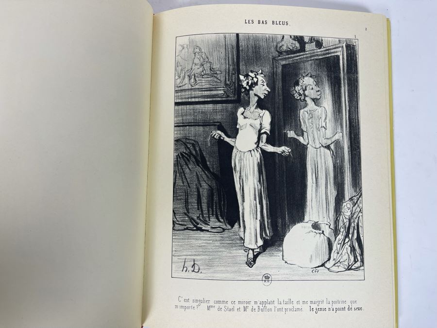 1974 Book Lib Women Bluestockings And Socialist Women Daumier By Leon Amiel Publisher Paris France Editions Andre Sauret The Lithographs of Honore Daumier [Photo 6]