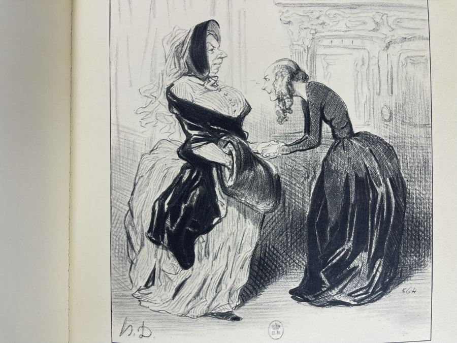 1974 Book Lib Women Bluestockings And Socialist Women Daumier By Leon Amiel Publisher Paris France Editions Andre Sauret The Lithographs of Honore Daumier [Photo 9]