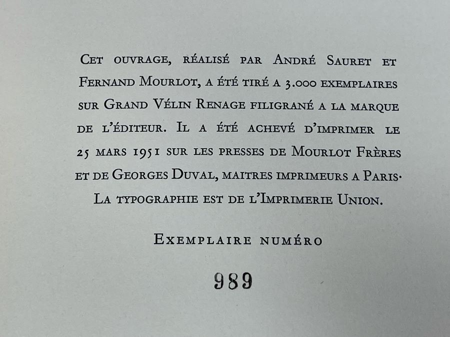 Limited Edition 1951 Book Les Lithographies De Renoir Par Claude Roger-Marx Andre Sauret [Photo 3]