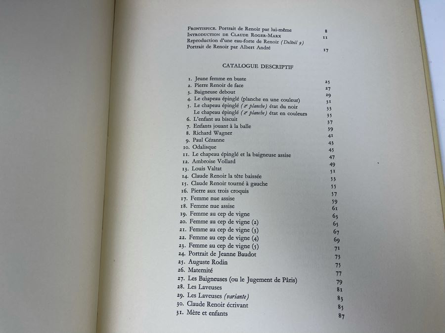 Limited Edition 1951 Book Les Lithographies De Renoir Par Claude Roger-Marx Andre Sauret [Photo 18]