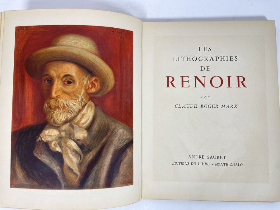 Limited Edition 1951 Book Les Lithographies De Renoir Par Claude Roger-Marx Andre Sauret [Photo 1]