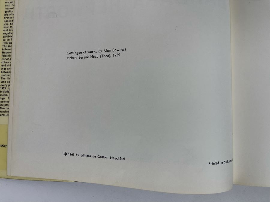 First Edition 1961 Book Barbara Hepworth By J. P. Hodin David McKay Company NY [Photo 4]