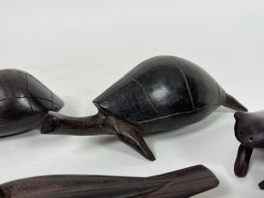 Collection Of Four Hand Carved Hardwood Animals [Photo 4]