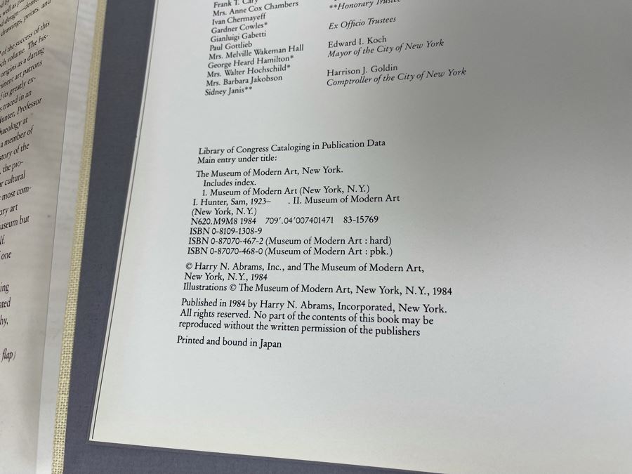 First Edition 1984 Book The Museum Of Modern Art New York [Photo 8]
