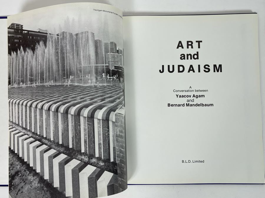 Signed And Hand Illustrated First Edition 1981 Book Art And Judaism By Yaacov Agam And Bernard Mandelbaum (Signed / Illustrated By Yaacov Agam) [Photo 8]