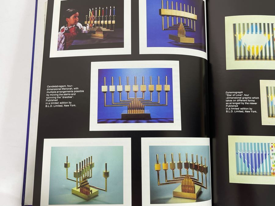 Signed And Hand Illustrated First Edition 1981 Book Art And Judaism By Yaacov Agam And Bernard Mandelbaum (Signed / Illustrated By Yaacov Agam) [Photo 13]