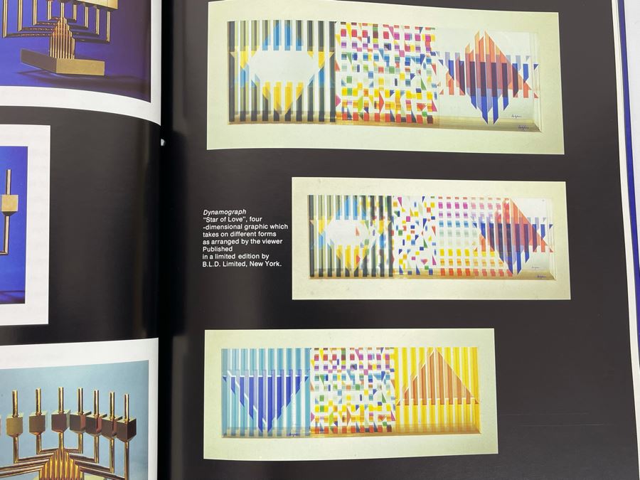 Signed And Hand Illustrated First Edition 1981 Book Art And Judaism By Yaacov Agam And Bernard Mandelbaum (Signed / Illustrated By Yaacov Agam) [Photo 14]