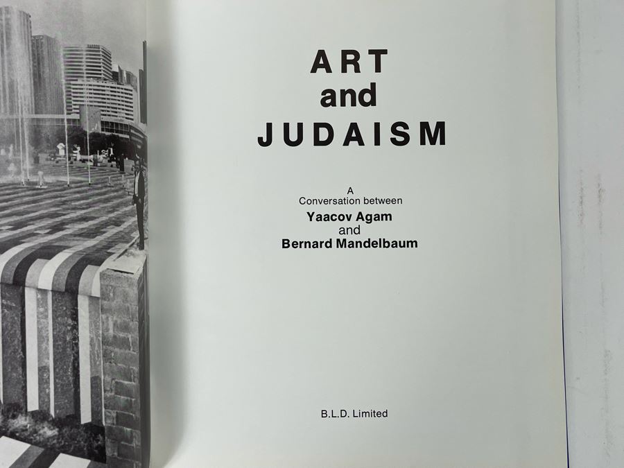 Signed And Hand Illustrated First Edition 1981 Book Art And Judaism By Yaacov Agam And Bernard Mandelbaum (Signed / Illustrated By Yaacov Agam) [Photo 9]