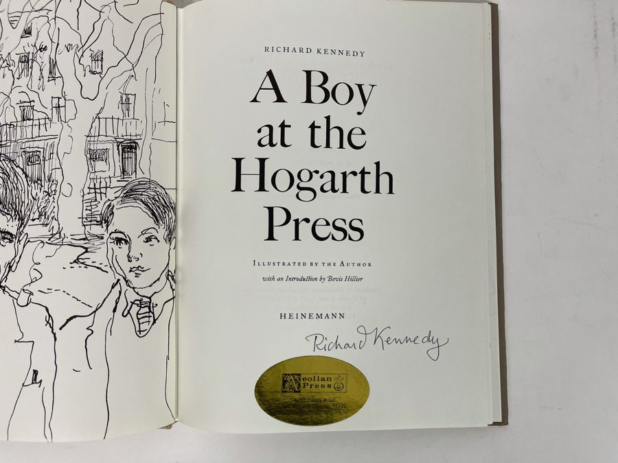 Signed First Edition Book A Boy At The Hogarth Press Signed By Richard Kennedy [Photo 5]
