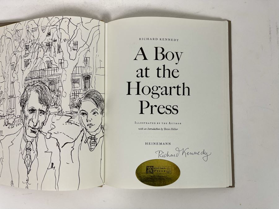 Signed First Edition Book A Boy At The Hogarth Press Signed By Richard Kennedy [Photo 7]