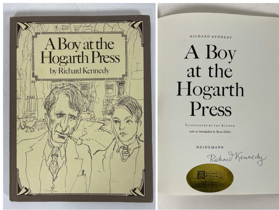 Signed First Edition Book A Boy At The Hogarth Press Signed By Richard Kennedy [Photo 1]