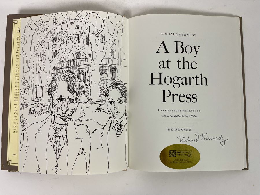 Signed First Edition Book A Boy At The Hogarth Press Signed By Richard Kennedy [Photo 4]