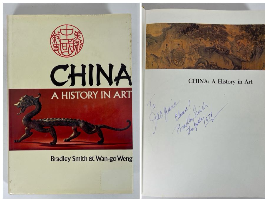 Signed First Edition Book China: A History In Art Signed By Bradley Smith [Photo 1]