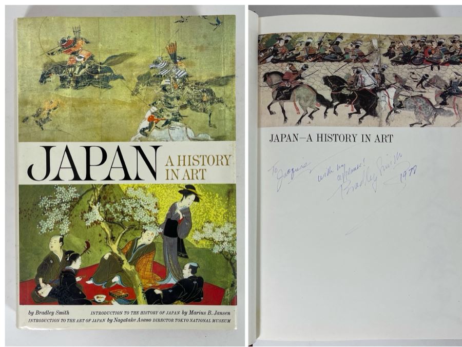 Signed First Printing Book Japan: A History In Art Signed By Bradley Smith