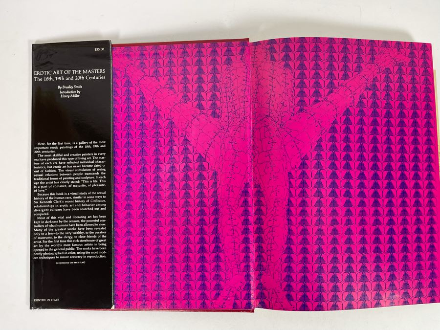 Signed First Edition Book Erotic Art Of The Masters The 18th, 19th & 20th Centuries Signed By Bradley Smith [Photo 3]