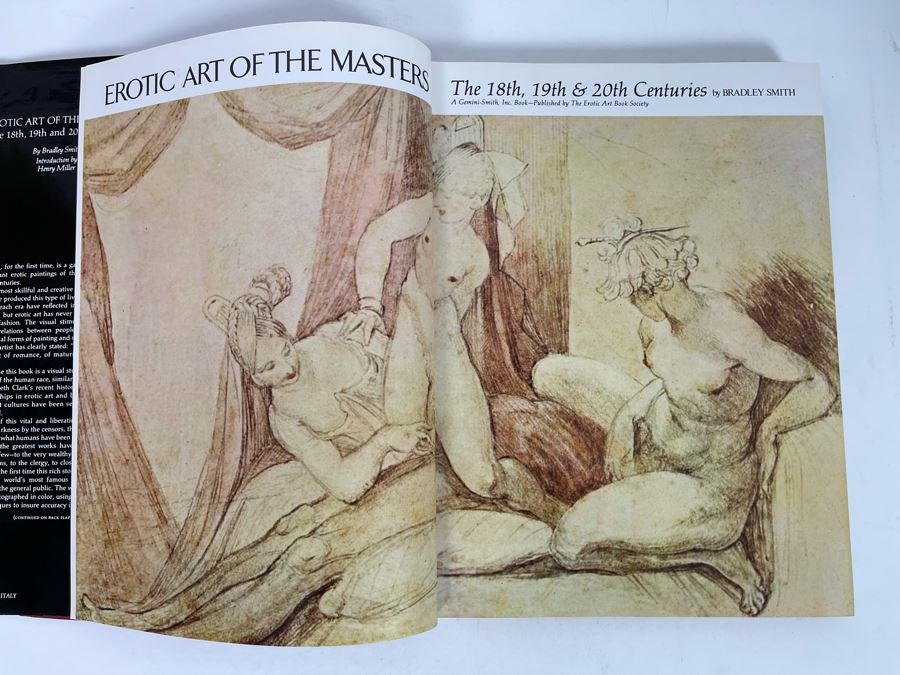 Signed First Edition Book Erotic Art Of The Masters The 18th, 19th & 20th Centuries Signed By Bradley Smith [Photo 4]