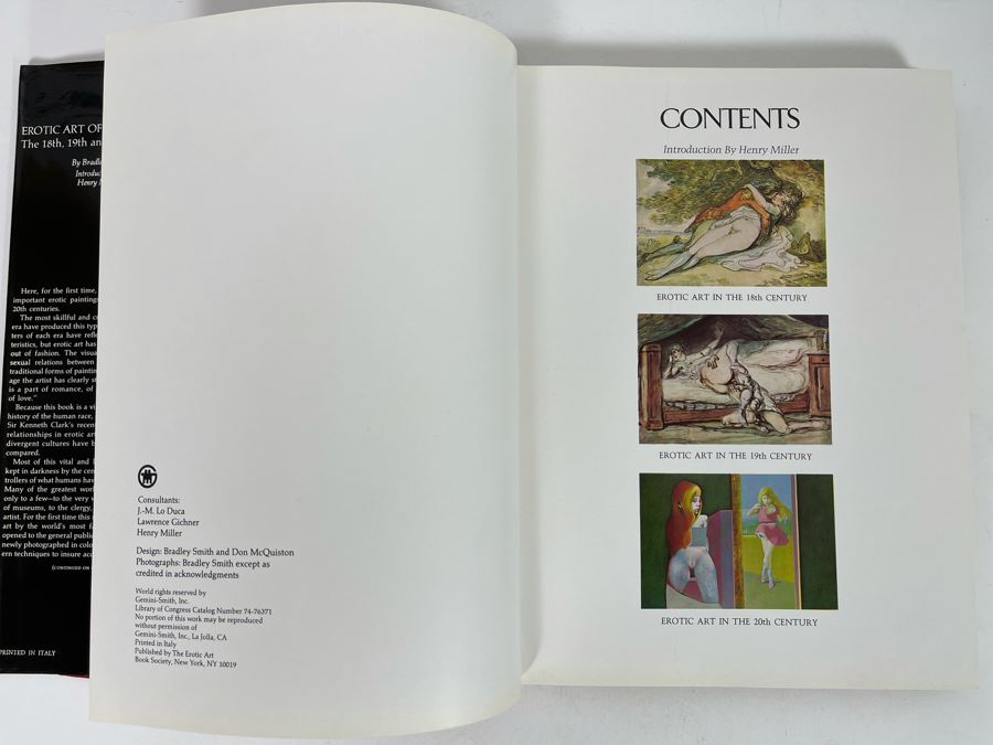 Signed First Edition Book Erotic Art Of The Masters The 18th, 19th & 20th Centuries Signed By Bradley Smith [Photo 5]