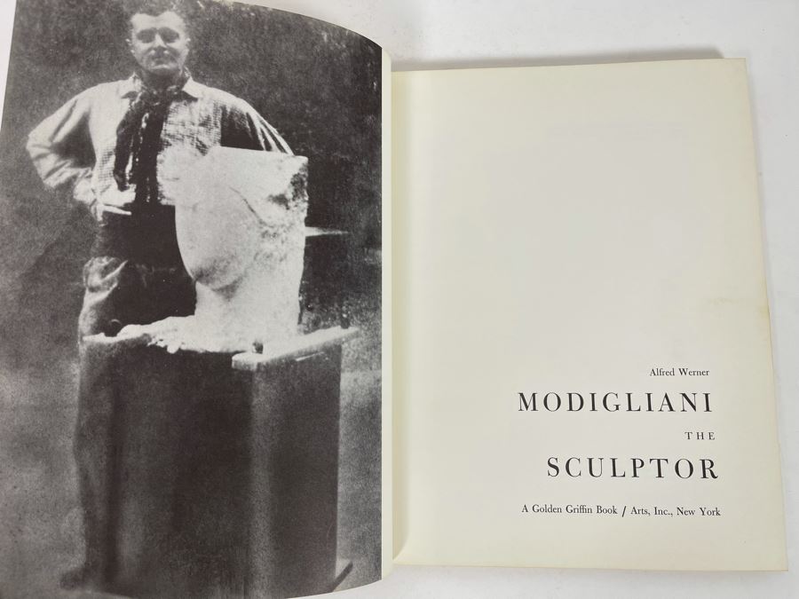 First Edition 1962 Book Modigliani The Sculptor By Alfred Werner [Photo 5]
