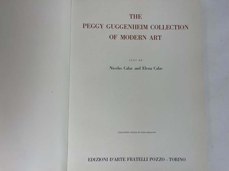 Signed 1967 First Edition Book The Peggy Guggenheim Collection Venice Signed By Peggy Guggenheim [Photo 7]