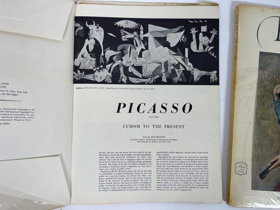 Pair Of Picasso Books Featuring Artwork Prints By Harry N. Abrams 1954, 1957 [Photo 3]