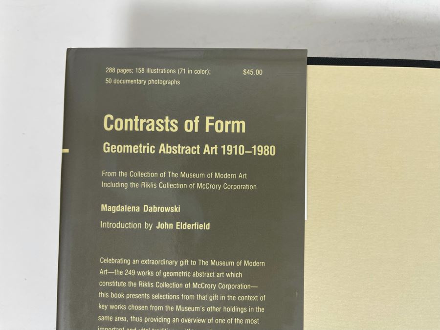 First Edition 1985 Book Contrasts Of Form Geometric Abstract Art 1910-1980 The Museum Of Modern Art NY [Photo 2]