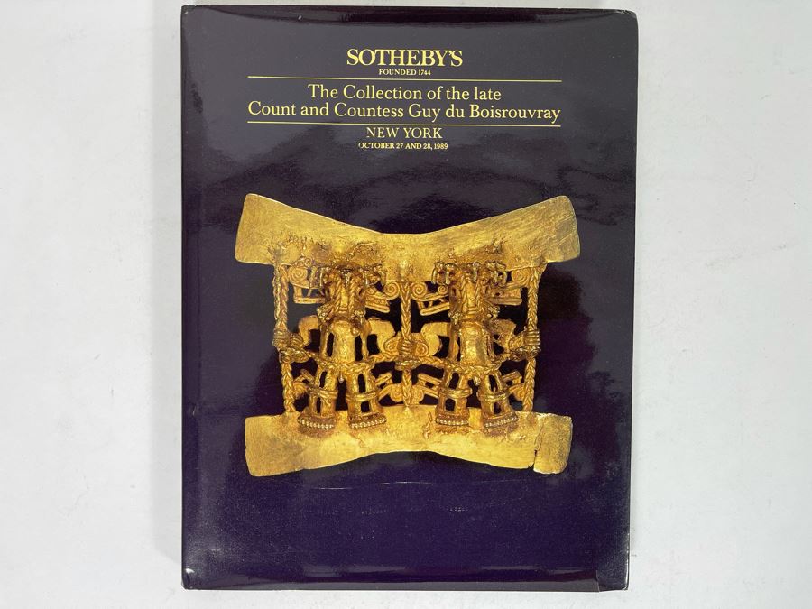 Sotheby's Auction Catalog: The Collection Of The Late Count And Countess Guy Du Boisrouvray 1989 [Photo 1]