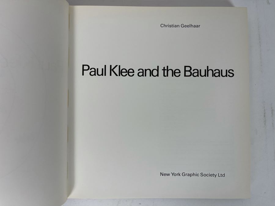 First Edition 1973 Book Paul Klee And The Bauhaus By Christian Geelhaar New York Graphic Society Ltd [Photo 3]