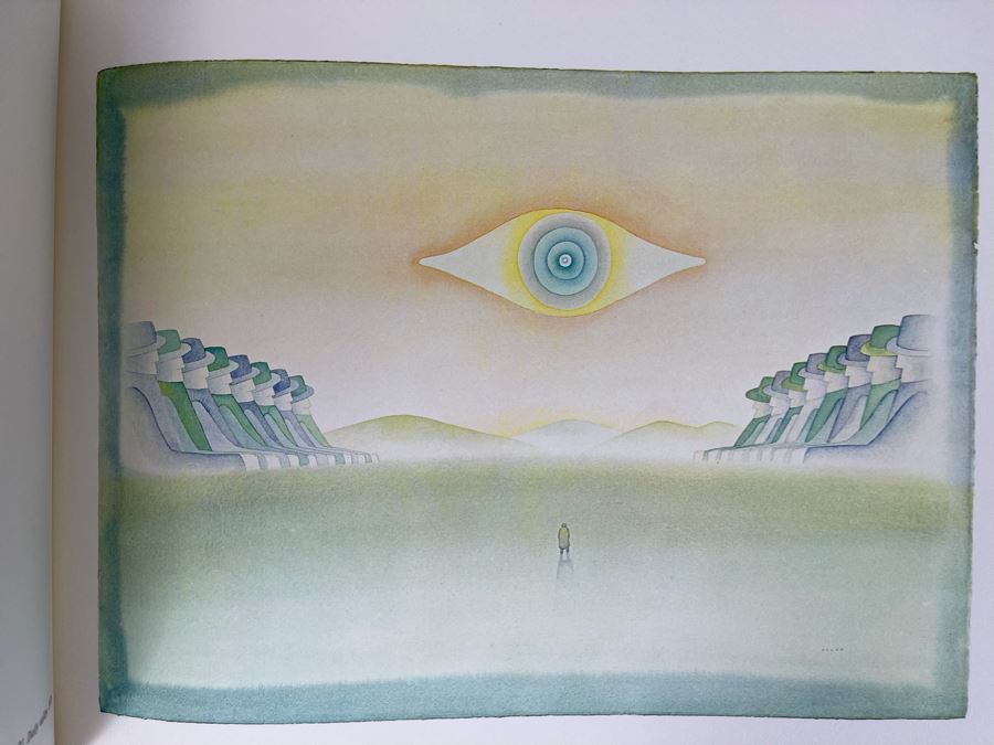 First Limited Edition 1979 Book The Eyewitness By Jean Michel Folon 26 Watercolors And Text By The Artist And 1976 Second Edition Book The Death Of A Tree Alice Editions By Jean Michel Folon [Photo 8]