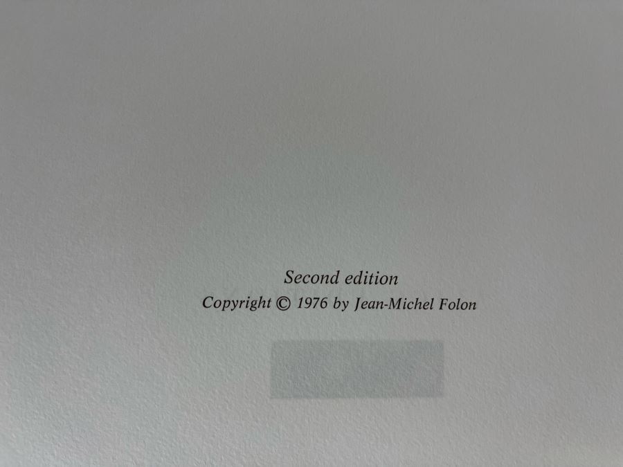 First Limited Edition 1979 Book The Eyewitness By Jean Michel Folon 26 Watercolors And Text By The Artist And 1976 Second Edition Book The Death Of A Tree Alice Editions By Jean Michel Folon [Photo 11]