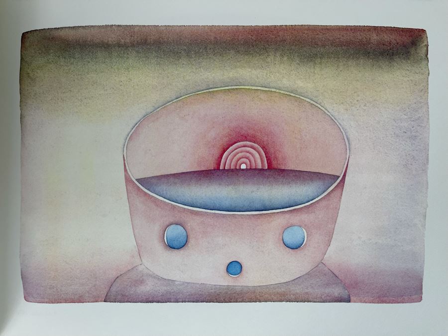 First Limited Edition 1979 Book The Eyewitness By Jean Michel Folon 26 Watercolors And Text By The Artist And 1976 Second Edition Book The Death Of A Tree Alice Editions By Jean Michel Folon [Photo 14]